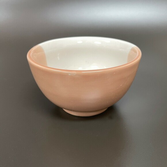 Jamestown China by Action Industries Bowl Pink White Brazil 5 1/4" x 2 7/8" High - Picture 6 of 8